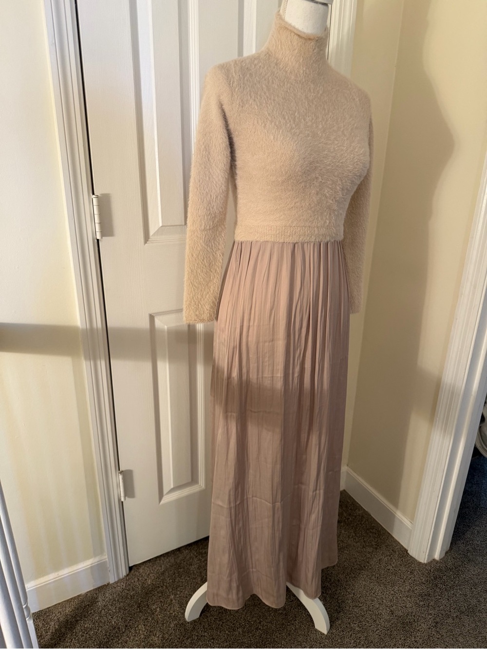 Anthropologie The Thea Long Sleeve Eyelash Twofer Sweater Dress NWT! - Picture 13 of 14